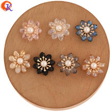 Diseño de Cordial, accesorios de joyería de 21x21MM, hechos a mano, con forma de flor de cristal, DIY, 20 Uds. 2024 - compra barato