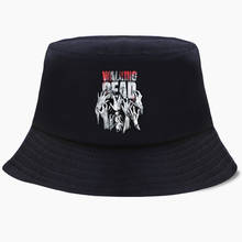 The Walking Dead Cap Bucket Hip Hop Hat Foldable Bucket Hats Men Women Headgear Cotton Fishing Hunting Outdoor Sunscreen Caps 2024 - buy cheap