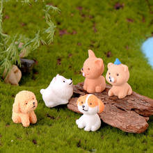 12pçs mini jardim de fadas de animais, miniatura de imitação de cão gato, casa de boneca, modelo em miniatura, acessórios de decoração de casa de bonecas 2024 - compre barato
