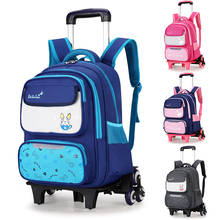 New Removable Trolley school Backpack Wheeled Bags Children School Bag Boys Primary Backpacks Girls schoolbags sac a dos enfant 2024 - buy cheap