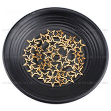 10-500 Pcs Star Charms for Earring Making Raw Brass Cute Star Shape Metal Pendant Finding Component Online Wholesale 2024 - buy cheap