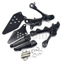 Motorcycle Front Footpegs Foot Pegs Footrest Pedals Bracket For KAWASAKI ZX6R ZX-6R ZX 6R ZX636 2009 2010 2011 2012 2013 2014 2024 - buy cheap