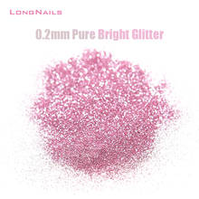 50g LongNails Superfine 0.2mm Glitter Shiny Pure 28 Colors Decorative Light Blue,Pink,Champagne Nail 1/128'' Glitter Powder F0.2 2024 - buy cheap