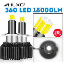 Faro delantero LED para coche, lámpara Turbo HB4 Canbus de 18000LM, 360, Hir2, 9012, H7, H11, 9005, 9006, 12V, H8, H9, H1, iluminación HB3, bombillas antiniebla para Moto 2024 - compra barato