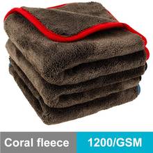 40x40cm 40x60cm 60x90cm 1200GSM Thick Car Wash Microfiber Towel Plush Cleaning Drying Cloth Car Care Cloth Detailing Polishing 2024 - buy cheap