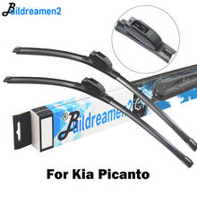 Buildreamen2-escobilla limpiaparabrisas de coche, accesorios de Limpiaparabrisas delantero de goma para Kia Picanto 2002-2018 2024 - compra barato