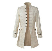 Men Steampunk Jacket Velvet Goth VTG Victorian Frock Coat Costume Halloween Costume Cosplay 2024 - buy cheap