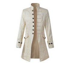 Chaqueta Steampunk de terciopelo para hombre, abrigo gótico VTG victoriano, disfraz de Halloween, Cosplay 2024 - compra barato