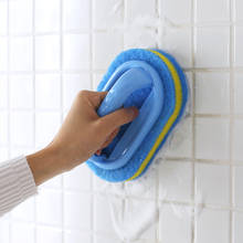 Bathtub Brush  Handheld Kitchen Cleaning Plastic Handle Sponge Tiles Wall  Washing Durable Sink Pot Cleaner Tools 2024 - buy cheap