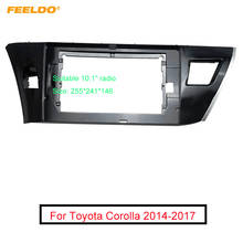 Feeldo adaptador de quadro fascia áudio do carro para toyota corolla 10.1 "tela grande 2din traço montagem painel quadro kit 2024 - compre barato