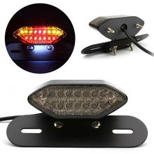 Motorcycle Universal 16 LED Rear Tail Brake Running Stop Indicator Signal Lamp Warning License Plate Integrated Tail Lamp 2024 - buy cheap