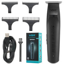 VGR-cortadora de pelo eléctrica para hombres, adultos y niños, recargable por USB, máquina profesional 2024 - compra barato