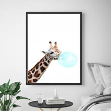 Canvas Mural Baby Room Decoration Cute Animal Giraffe Canvas Art Print Poster Nordic Children's Room Wall Picture Living Room 2024 - buy cheap