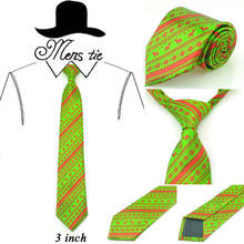 Corbatas de 3 pulgadas para hombre, corbata de Navidad "Navidad/año nuevo", mezcla de tejido clásico, corbatas de fiesta, regalo, ropa de cuello, envío directo 2024 - compra barato