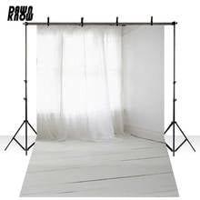 DAWNKNOW White Curtain Vinyl Photography Background White Wood Floor Indoor Polyester Backdrops For Wedding Photo Studio S1881 2024 - buy cheap