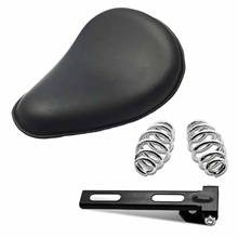 Asiento de cuero de una plaza para motocicleta, Kit de montaje de soporte de 3 pulgadas para Harley Sportster XL 883 1200 Chopper Bobber personalizado 2024 - compra barato