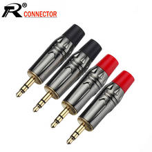 Conector de Audio estéreo de 3 polos, 3,5mm, 24K, auricular chapado en oro, 3,5mm, 10 unids/lote 2024 - compra barato