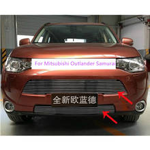 For Mitsubishi Outlander Samurai 2013 - 2018 High quality stainless steel Front Grille Around Trim Racing Grills Trim 2024 - buy cheap