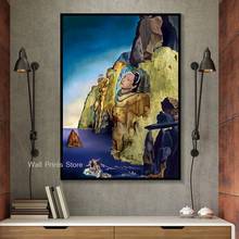 Pintura al óleo de la princesa de San Valentín Dalí, carteles e impresiones en lienzo, Cuadros, decoración del hogar, arte de pared para decoración de la sala de estar 2024 - compra barato
