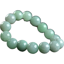 Kyszdl pulseira de pedra verde natural, um nível de contas redondas 14mm yu pedra pulseira feminina joias presentes grátis caixa 2024 - compre barato