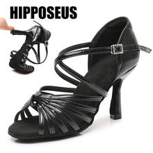 HIPPOSEUS Dance-Shoes Women Latin Girls Tango Modern Ballroom Dance Shoes Salsa Ladies Dance Shoes High Heel Dancing Shoes Red 2024 - buy cheap