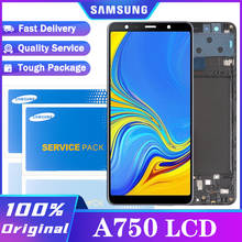 Оригинальный 6,0 ''Super AMOLED LCD для Samsung Galaxy A7 2018 A750 SM-A750F A750F дисплей с сенсорным экраном в сборе Запасная часть 2024 - купить недорого