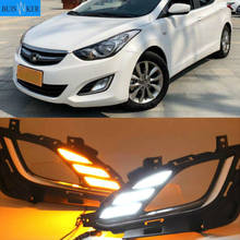 Luz Diurna LED DRL para Hyundai Elantra, faro antiniebla, accesorios para coche, 2012-2016 MD 2024 - compra barato