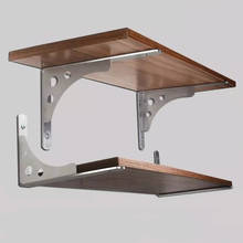 2PCS,6-16 Inch Length Furniture Heavy Duty Triangle Angle Stainless Steel Corner Brace Wall Mounted Shelf Bracket Desk Table 2024 - buy cheap