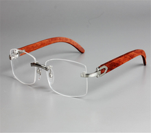 Мужские очки для чтения, винтажные очки без оправы, с защитой от царапин, по рецепту 2024 - купить недорого