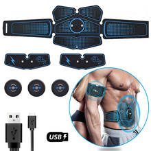 USB Charged Abdominal Muscle Stimulator EMS Abs Trainer Fitness Equipment Home Slimming Electrostimulation Toner 2024 - buy cheap