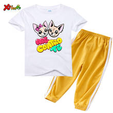 Baby Girls Clothes Sets 2020 Summer Girl Clothing Me Contro Te T Shirt Children Suit Shit+Anti Mosquito Pant Casual Kids Costume 2024 - buy cheap