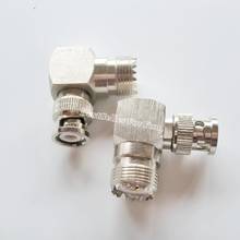 1Piece BNC MALE TO UHF SO-239 SO239 CONNECTOR RIGHT ANGLE RF COAX COAXIAL ADAPTER 2024 - buy cheap