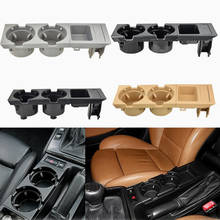 Caixa de armazenamento para console central dianteiro do veículo, porta-moedas + suporte de copo para bmw e46 serie 1999-2006 1999, cor preta/carbo 2024 - compre barato