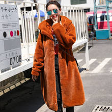 Winter Thick Warm 3 Color Long Rabbit Fur Coat Women Outerwear High Quality Casual Loose Zipper Faux Rabbit Fur Jacket Female 2024 - buy cheap