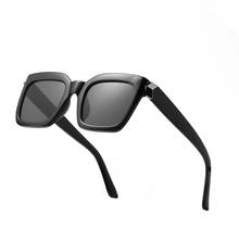 Мужские и женские градиентные очки Черные Серые Квадратные Солнцезащитные очки 2020 новые модные брендовые унисекс Ретро солнцезащитные очки для мужчин/женщин UV400 2024 - купить недорого