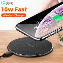 DCAE 10W Quick Wireless Charger Pad For iPhone 11 Pro 8 X XR XS Max QC 3.0 Qi Fast Charging Station for Samsung S10 S9 Note 10 9 2024 - buy cheap