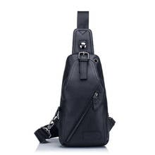 Male Chest Bags Genuine Leather Waist Packs Belt Bags Small Messenger Shoulder Crossbody Men Phone Pouch Business Travel Gift 2024 - buy cheap