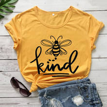 Модная женская футболка в стиле гранж tumblr с забавным графическим слоганом, молодежная хипстерская футболка, подарочные футболки для девочек с добротой, L368 2024 - купить недорого