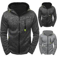 Chaqueta deportiva para hombre, abrigo grueso con cremallera, material de alta calidad, Regalos perfectos, Otoño e Invierno 2024 - compra barato