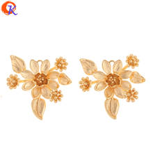 Cordial Design 20Pcs 25*28MM Jewelry Accessories/Charms/DIY Making/Flower Shape/Genuine Gold Plating/Hand Made/Earring Findings 2024 - buy cheap