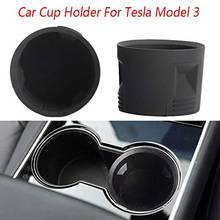 New Black Car Cup Holder Insert Expander Drink Rack Drink Water Coffee Cup Bottle Insert Fit for Tesla Model 3 2024 - buy cheap