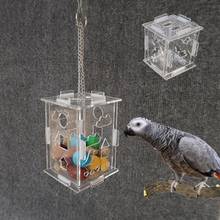 Попугаи игрушки для кормления корм кормушка птица подвешивание цепь лечит питание короб клетка для птиц аксессуары C42 2024 - купить недорого