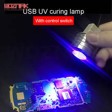 WOZNIAK УФ-сварочная масляная USB фиолетовая лампа для отверждения света для Iphone Android чип обслуживания SMD PCB патч ремонт клей отверждения Led 2024 - купить недорого