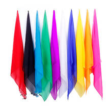 5 шт. 60*60 см цветной шелковый шарф волшебные фокусы для сценического искусства изменить цвет шелковый шарф от г-на волшебных улиц реквизит инструменты оптом 2024 - купить недорого