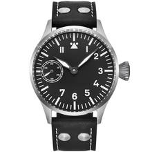 Relógio masculino esterilizado corg17 mm, mostrador preto, caixa de aço inoxidável, vidro safira, marca de luxo, relógio mecânico para homens 2024 - compre barato