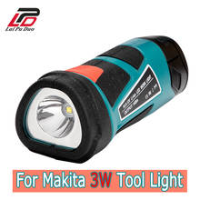 Apropriado para makita 3w ferramenta luz de emergência usada para makita 10.8v/12v li-ion bateria bl1013/df030d/194550-6/df330d 2024 - compre barato