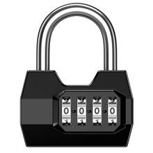 Portable 4 Dial Digit Combination Lock Weatherproof Protection Security Padlock Outdoor Gym Safely Code Lock Black 2024 - buy cheap