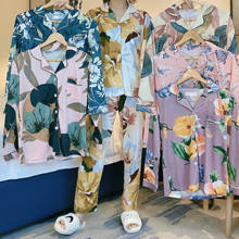 WAVMIT-Conjunto de pijama de manga larga para mujer, ropa de dormir de alta calidad, camisa de dormir, Top + pantalón, 2 uds. 2024 - compra barato