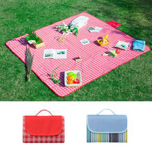 Rooxin Portable Picnic Mat Foldable Outdoor Camping Mat Waterproof Plaid Beach Mat Sleeping Mattress for Hiking Travel Baby Play 2024 - buy cheap