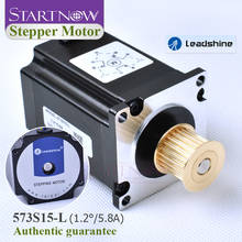 Leadshine шаговый двигатель 573S15-L 5.8A 3 фазы с синхронный шкив 6 проводов оси Диаметр 8 мм NEMA23 шаговый двигатель 2024 - купить недорого